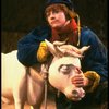 Ben Wright as Jack w. his cow in a scene from the Broadway production of the musical "Into The Woods." (New York)