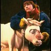 Ben Wright as Jack w. his cow in a scene from the Broadway production of the musical "Into The Woods." (New York)