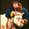 Ben Wright as Jack w. his cow in a scene from the Broadway production of the musical "Into The Woods." (New York)