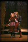 Danielle Ferland as Little Red Riding Hood and Robert Westenberg as the Wolf in a scene from the Broadway production of the musical "Into The Woods." (New York)