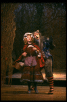 Danielle Ferland as Little Red Riding Hood and Robert Westenberg as the Wolf in a scene from the Broadway production of the musical "Into The Woods." (New York)