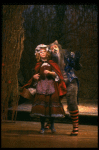 Danielle Ferland as Little Red Riding Hood and Robert Westenberg as the Wolf in a scene from the Broadway production of the musical "Into The Woods." (New York)