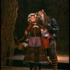 Danielle Ferland as Little Red Riding Hood and Robert Westenberg as the Wolf in a scene from the Broadway production of the musical "Into The Woods." (New York)