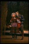 Danielle Ferland as Little Red Riding Hood and Robert Westenberg as the Wolf in a scene from the Broadway production of the musical "Into The Woods." (New York)