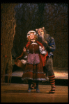 Danielle Ferland as Little Red Riding Hood and Robert Westenberg as the Wolf in a scene from the Broadway production of the musical "Into The Woods." (New York)