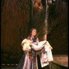 T-B) Merle Louise as Cinderella's Mother and Kim Crosby as Cinderella in a scene from the Broadway production of the musical "Into The Woods." (New York)