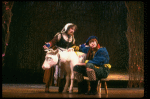Ben Wright as Jack and Barbara Bryne as his Mother in a scene from the Broadway production of the musical "Into The Woods." (New York)