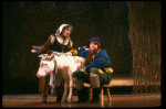 Ben Wright as Jack and Barbara Bryne as his Mother in a scene from the Broadway production of the musical "Into The Woods." (New York)