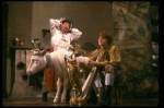 Ben Wright as Jack and Barbara Bryne as his Mother in a scene from the Broadway production of the musical "Into The Woods." (New York)
