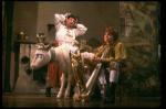 Ben Wright as Jack and Barbara Bryne as his Mother in a scene from the Broadway production of the musical "Into The Woods." (New York)