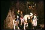 L-R) Robert Westenberg, Kim Crosby, Merle Louise and Philip Hoffman in a scene from the Broadway production of the musical "Into The Woods." (New York)