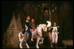 L-R) Robert Westenberg, Kim Crosby, Merle Louise and Philip Hoffman in a scene from the Broadway production of the musical "Into The Woods." (New York)