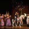 L-R) L. Mitchell, K. McClelland, E. Lyndeck, J. Franz, R. Westenberg, K. Crosby, M. Louise & P. Hoffman from the Broadway musical "Into The Woods." (New York)