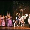 L-R) L. Mitchell, K. McClelland, E. Lyndeck, J. Franz, R. Westenberg, K. Crosby, M. Louise & P. Hoffman from the Broadway musical "Into The Woods." (New York)