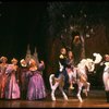 L-R) L. Mitchell, K. McClelland, E. Lyndeck, J. Franz, R. Westenberg, K. Crosby, M. Louise & P. Hoffman from the Broadway musical "Into The Woods." (New York)