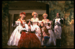 L-R) Joy Franz, Kim Crosby, Lauren Mitchell, Chip Zien, Kay McClelland and Philip Hoffman in a scene from the Broadway production of the musical "Into The Woods." (New York)