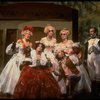 L-R) Joy Franz, Kim Crosby, Lauren Mitchell, Chip Zien, Kay McClelland and Philip Hoffman in a scene from the Broadway production of the musical "Into The Woods." (New York)