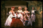 L-R) Joy Franz, Kim Crosby, Lauren Mitchell, Chip Zien, Kay McClelland and Philip Hoffman in a scene from the Broadway production of the musical "Into The Woods." (New York)