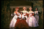 L-R) Joy Franz, Kim Crosby, Lauren Mitchell, Kay McClelland and Philip Hoffman in a scene from the Broadway production of the musical "Into The Woods." (New York)