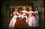 L-R) Joy Franz, Kim Crosby, Lauren Mitchell, Kay McClelland and Philip Hoffman in a scene from the Broadway production of the musical "Into The Woods." (New York)