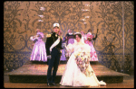 Robert Westenberg as the Prince and Kim Crosby as Cinderella at their wedding in a scene from the Broadway production of the musical "Into The Woods." (New York)