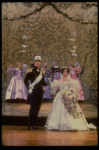 Robert Westenberg as the Prince and Kim Crosby as Cinderella at their wedding in a scene from the Broadway production of the musical "Into The Woods." (New York)