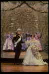 Robert Westenberg as the Prince and Kim Crosby as Cinderella at their wedding in a scene from the Broadway production of the musical "Into The Woods." (New York)