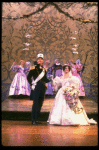 Robert Westenberg as the Prince and Kim Crosby as Cinderella at their wedding in a scene from the Broadway production of the musical "Into The Woods." (New York)