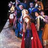 Bernadette Peters (C) and cast in a scene from the Broadway production of the musical "Into The Woods." (New York)