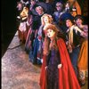 Bernadette Peters (C) and cast in a scene from the Broadway production of the musical "Into The Woods." (New York)
