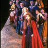 Bernadette Peters (C) and cast in a scene from the Broadway production of the musical "Into The Woods." (New York)