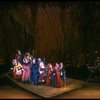 Bernadette Peters (R) and cast in a scene from the Broadway production of the musical "Into The Woods." (New York)