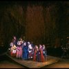 Bernadette Peters (R) and cast in a scene from the Broadway production of the musical "Into The Woods." (New York)