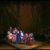 Bernadette Peters (R) and cast in a scene from the Broadway production of the musical "Into The Woods." (New York)