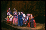 Bernadette Peters (R) and cast in a scene from the Broadway production of the musical "Into The Woods." (New York)