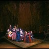 Bernadette Peters (R) and cast in a scene from the Broadway production of the musical "Into The Woods." (New York)