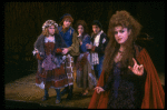 L-R) Danielle Ferland, Ben Wright, Kim Crosby, Chip Zien and Bernadette Peters in a scene from the Broadway production of the musical "Into The Woods." (New York)