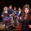 L-R) Danielle Ferland, Ben Wright, Kim Crosby, Chip Zien and Bernadette Peters in a scene from the Broadway production of the musical "Into The Woods." (New York)