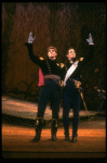 L-R) Chuck Wagner as Rapunzel's Prince and Robert Westenberg as Cinderella's Prince from the Broadway musical "Into The Woods." (New York)