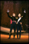 L-R) Chuck Wagner as Rapunzel's Prince and Robert Westenberg as Cinderella's Prince from the Broadway musical "Into The Woods." (New York)