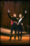 L-R) Chuck Wagner as Rapunzel's Prince and Robert Westenberg as Cinderella's Prince from the Broadway musical "Into The Woods." (New York)