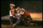 L-R) Chip Zien and Tom Aldredge in a scene from the Broadway production of the musical "Into The Woods." (New York)