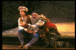 L-R) Chip Zien and Tom Aldredge in a scene from the Broadway production of the musical "Into The Woods." (New York)