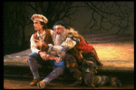 L-R) Chip Zien and Tom Aldredge in a scene from the Broadway production of the musical "Into The Woods." (New York)