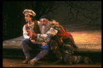 L-R) Chip Zien and Tom Aldredge in a scene from the Broadway production of the musical "Into The Woods." (New York)