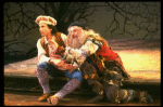L-R) Chip Zien and Tom Aldredge in a scene from the Broadway production of the musical "Into The Woods." (New York)