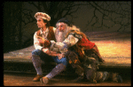 L-R) Chip Zien and Tom Aldredge in a scene from the Broadway production of the musical "Into The Woods." (New York)