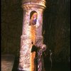 T-B) Pamela Winslow as Rapunzel and Bernadette Peters as the Witch in a scene from the Broadway production of the musical "Into The Woods." (New York)