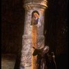T-B) Pamela Winslow as Rapunzel and Bernadette Peters as the Witch in a scene from the Broadway production of the musical "Into The Woods." (New York)