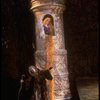 T-B) Pamela Winslow as Rapunzel and Bernadette Peters as the Witch in a scene from the Broadway production of the musical "Into The Woods." (New York)